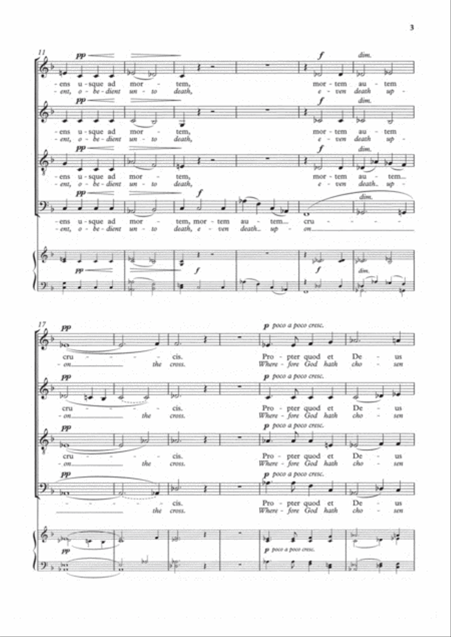 Christus factus est Divisi scores gallery preview page 3