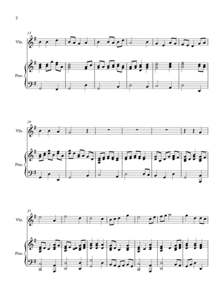A Medley of Favourite Hymns (violin and piano) image number null