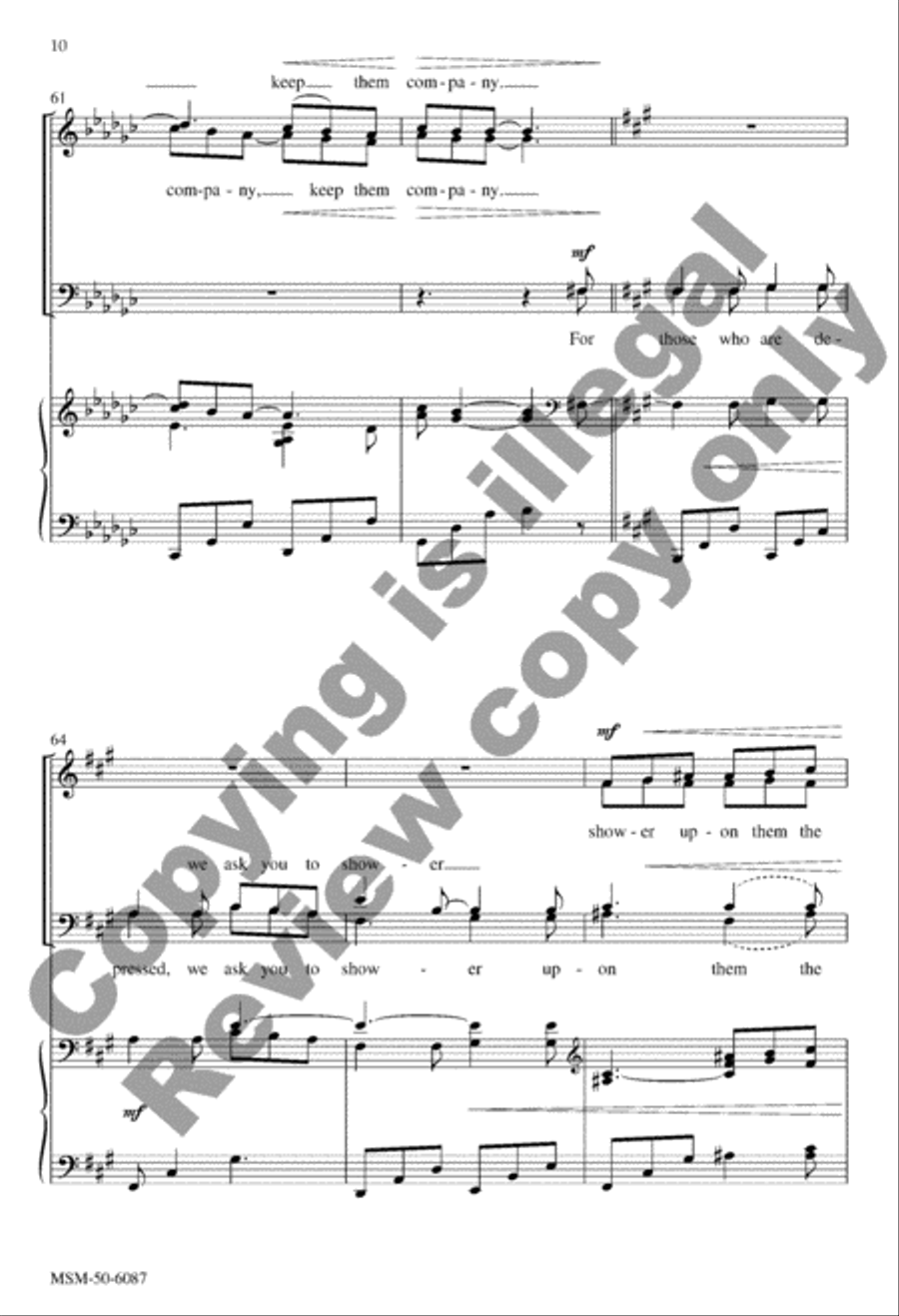 Maya's Prayer for Peace Maya's Prayer for Peace 4-Part scores gallery preview page 10