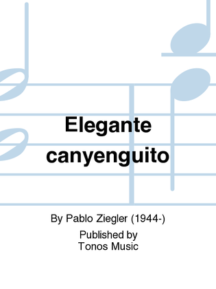 Book cover for Elegante canyenguito