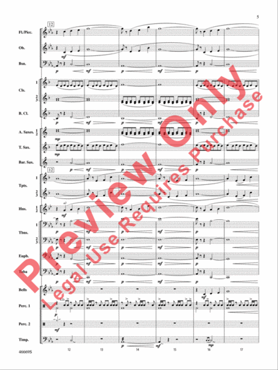 Oracles of the Sirocco Concert Band scores gallery preview page 6