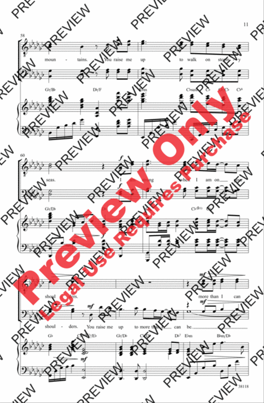 You Raise Me Up You Raise Me Up Men's Choir scores gallery preview page 11