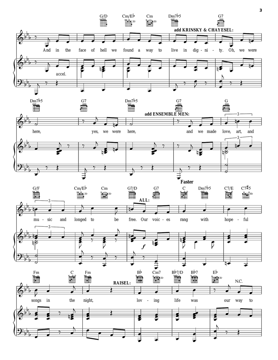 We Were Here Piano, Vocal, Guitar scores gallery preview page 3