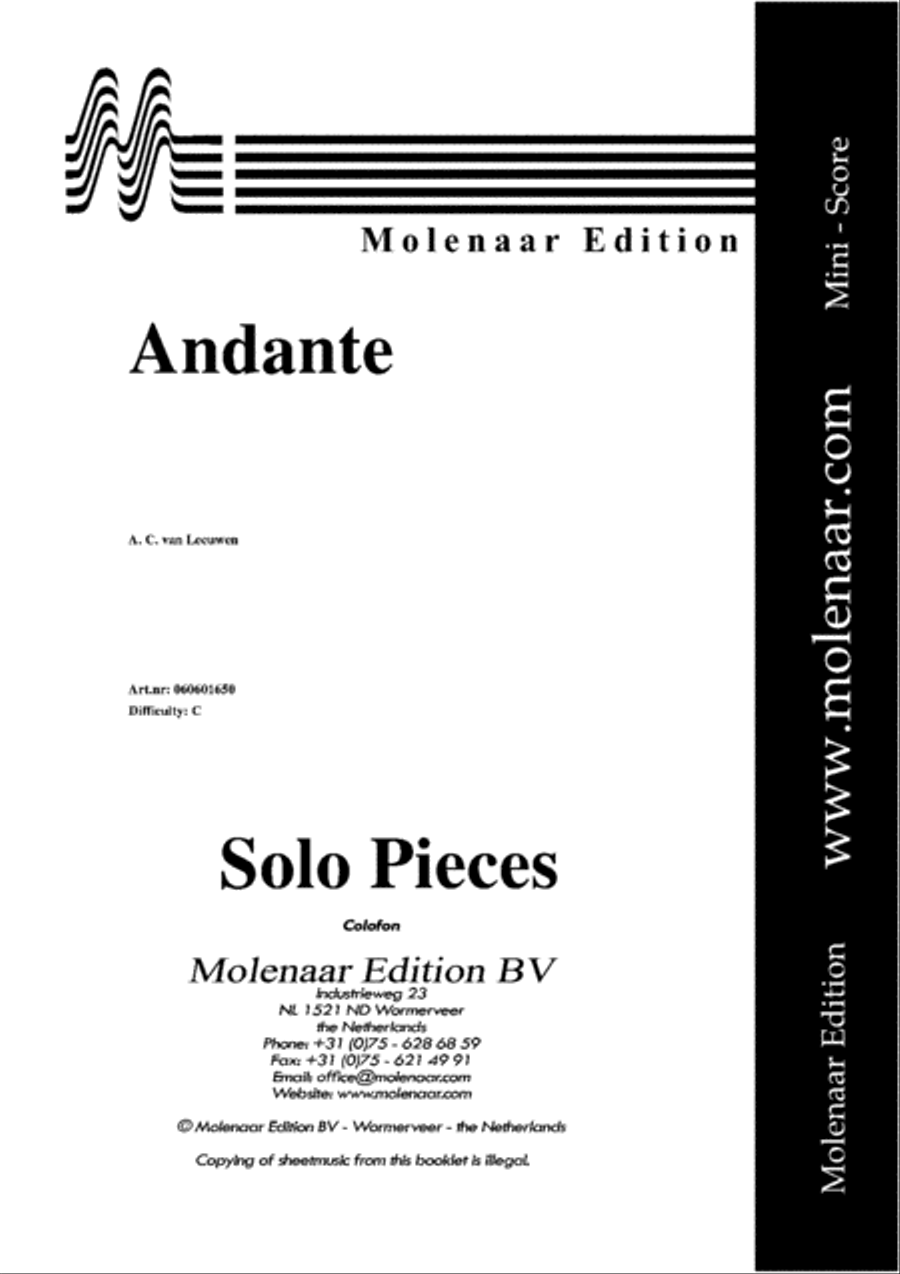 Andante Bass Clarinet scores gallery preview page 2