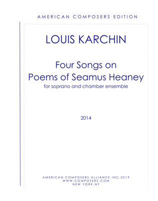 [Karchin] Four Songs on Poems of Seamus Heaney (Chamber)