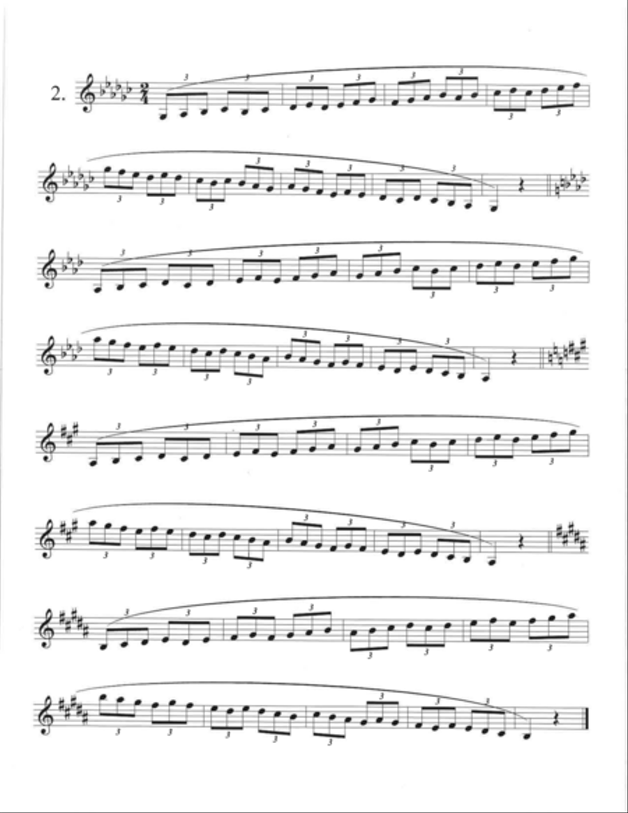 Speed Studies for Trumpet B-Flat Trumpet scores gallery preview page 4