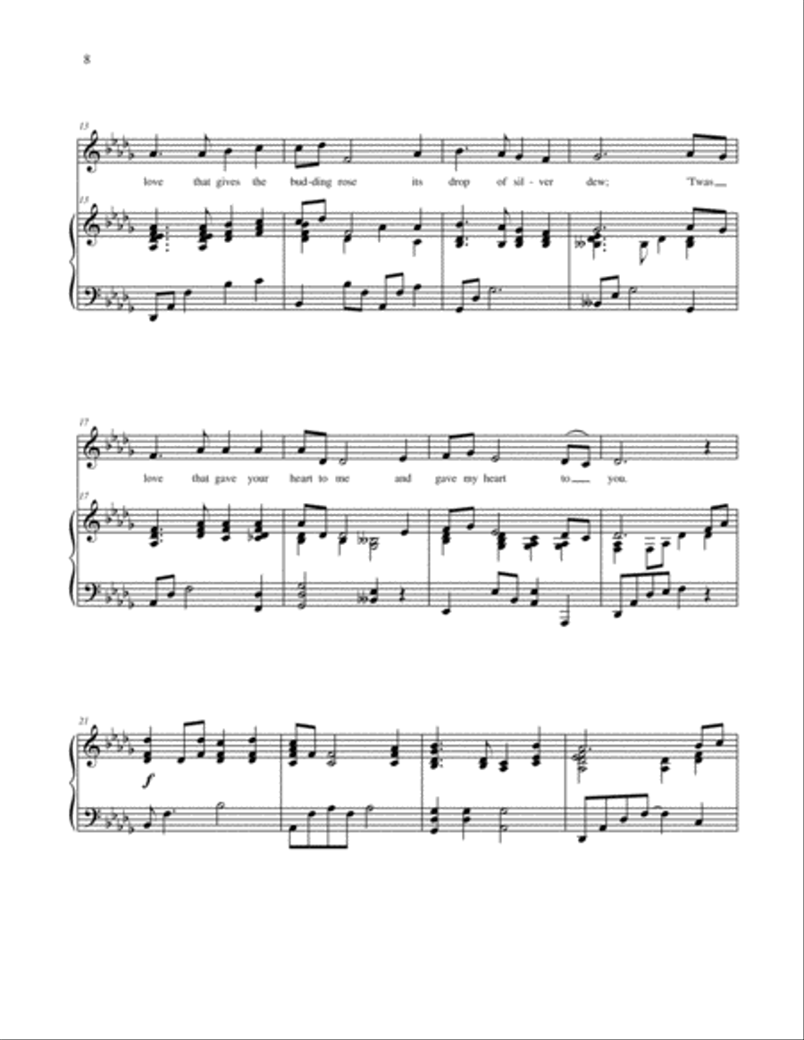 It's Love - original piano solo / song Piano Solo scores gallery preview page 3