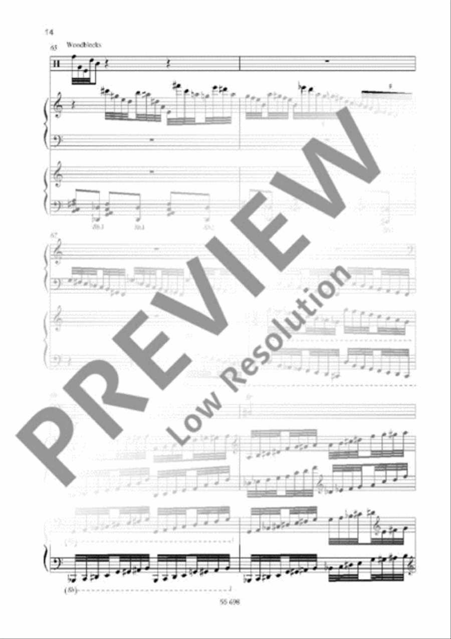 Poème Poème Percussion scores gallery preview page 14