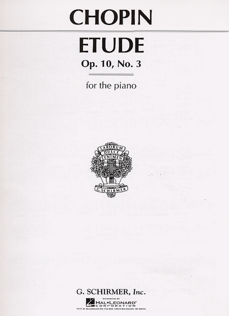Frederic Chopin: Etude, Op. 10, No. 3 In E Major