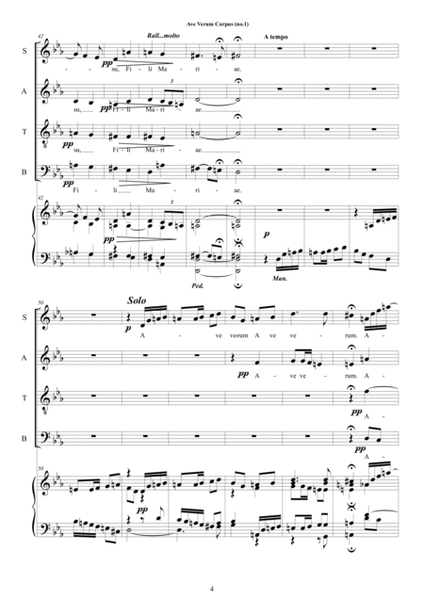 Ave verum corpus no 1 - Choir SATB and organ image number null
