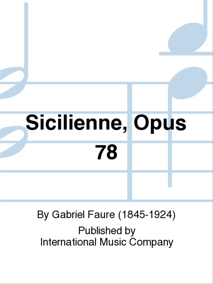 Sicilienne, Opus 78 Sicilienne, Opus 78 Double Bass scores gallery preview page 1