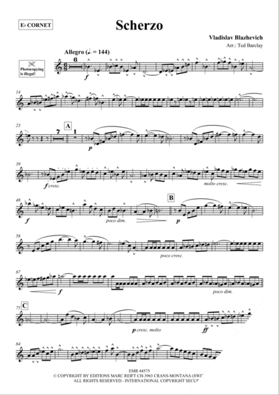 Scherzo Cornet scores gallery preview page 3