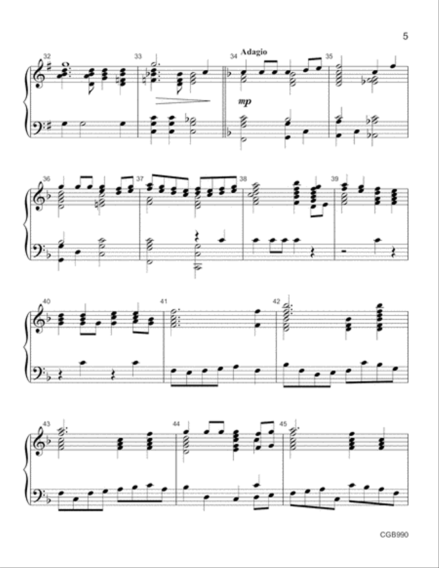 Redeemed How I Love to Proclaim It Handbell Choir scores gallery preview page 4