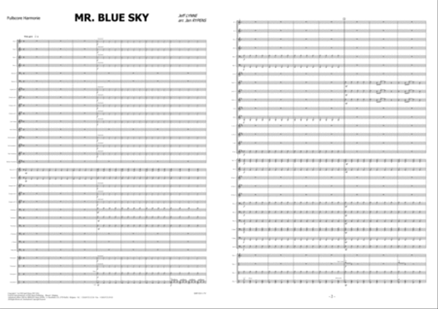 Mr. Blue Sky Mr. Blue Sky Fanfare Band scores gallery preview page 2