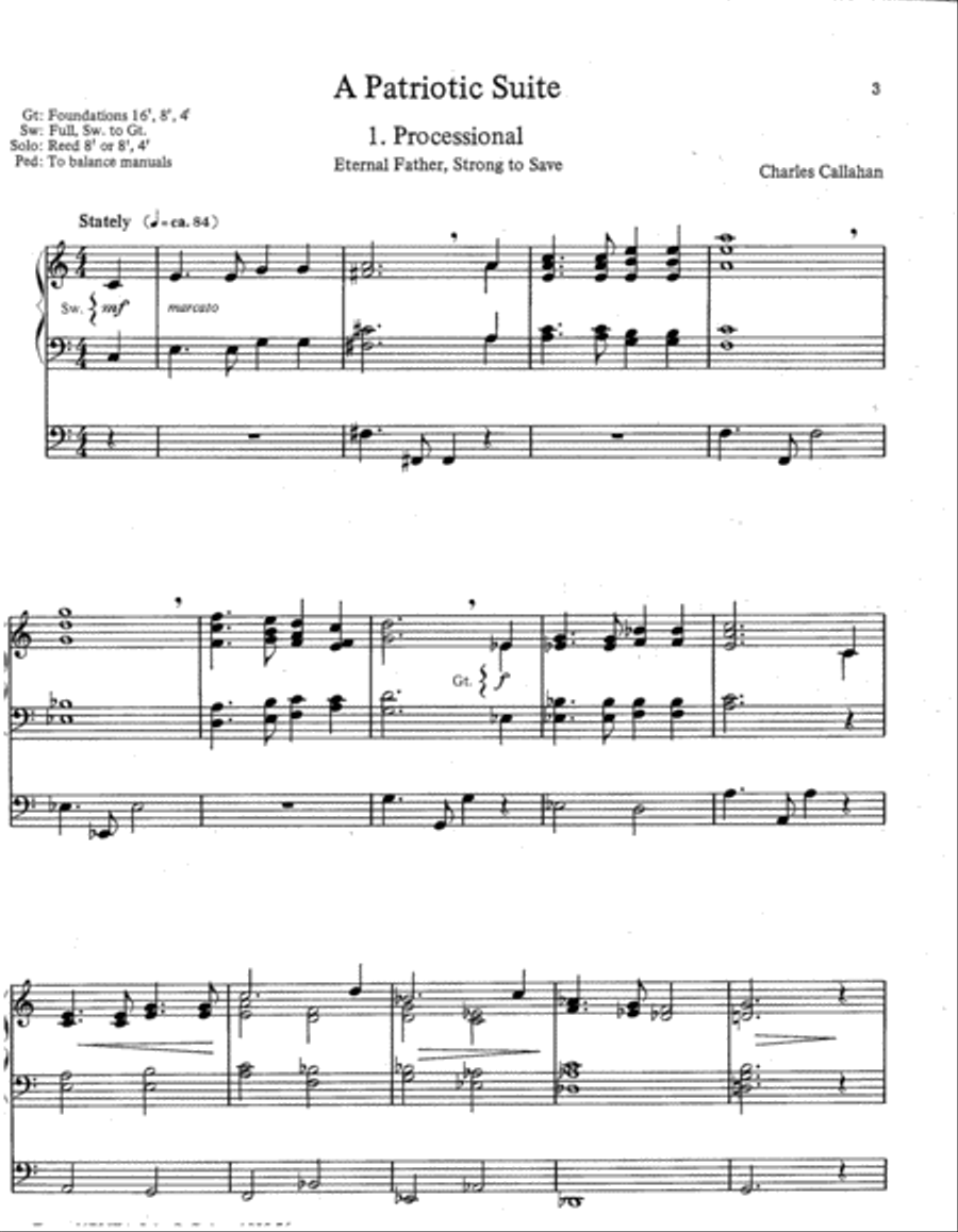 A Patriotic Suite A Patriotic Suite Organ scores gallery preview page 2