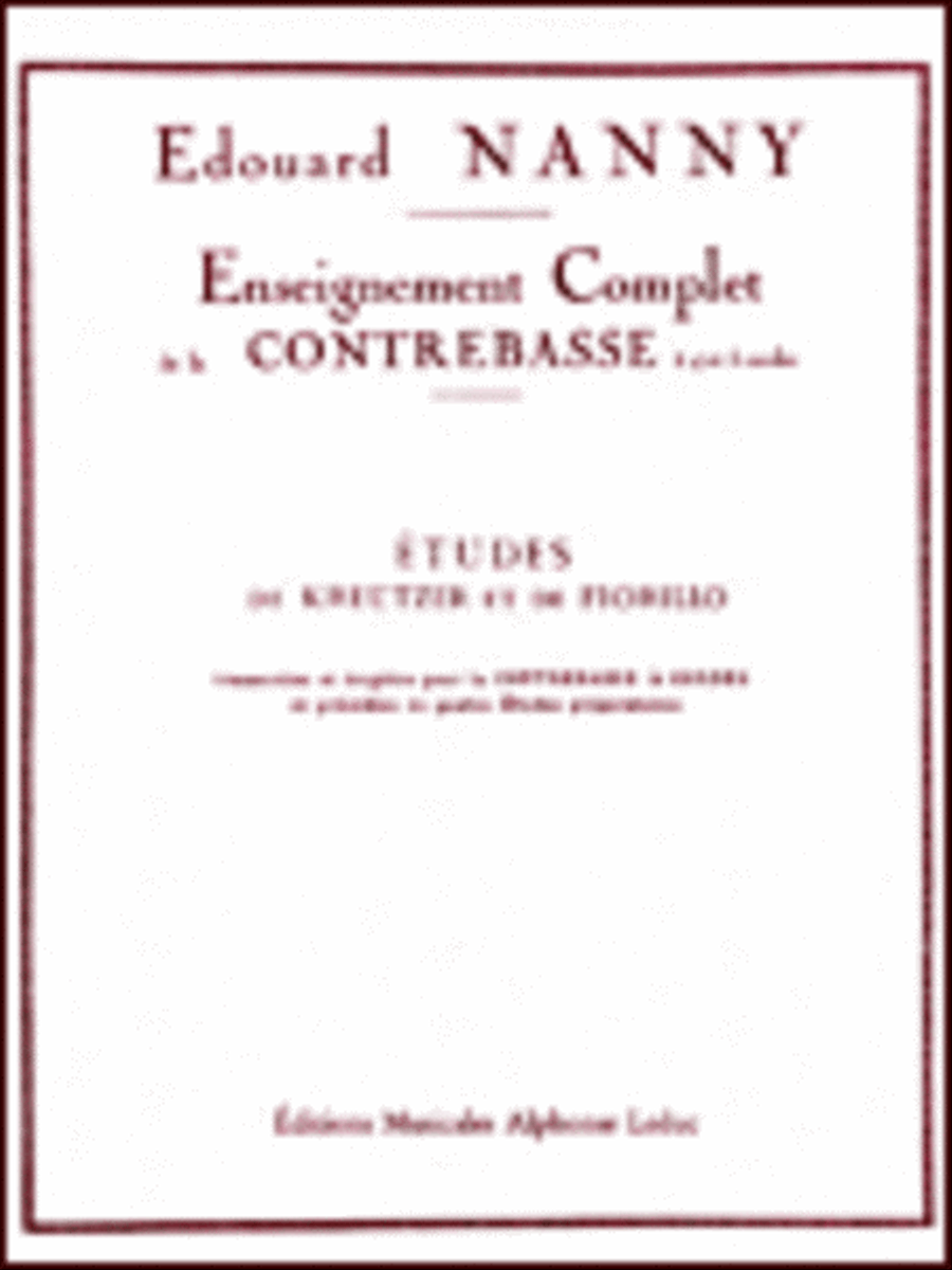 Etudes de Kreutzer et de Fiorillo