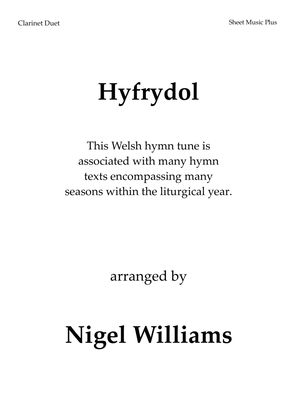 Book cover for Hyfrydol, for Clarinet Duet