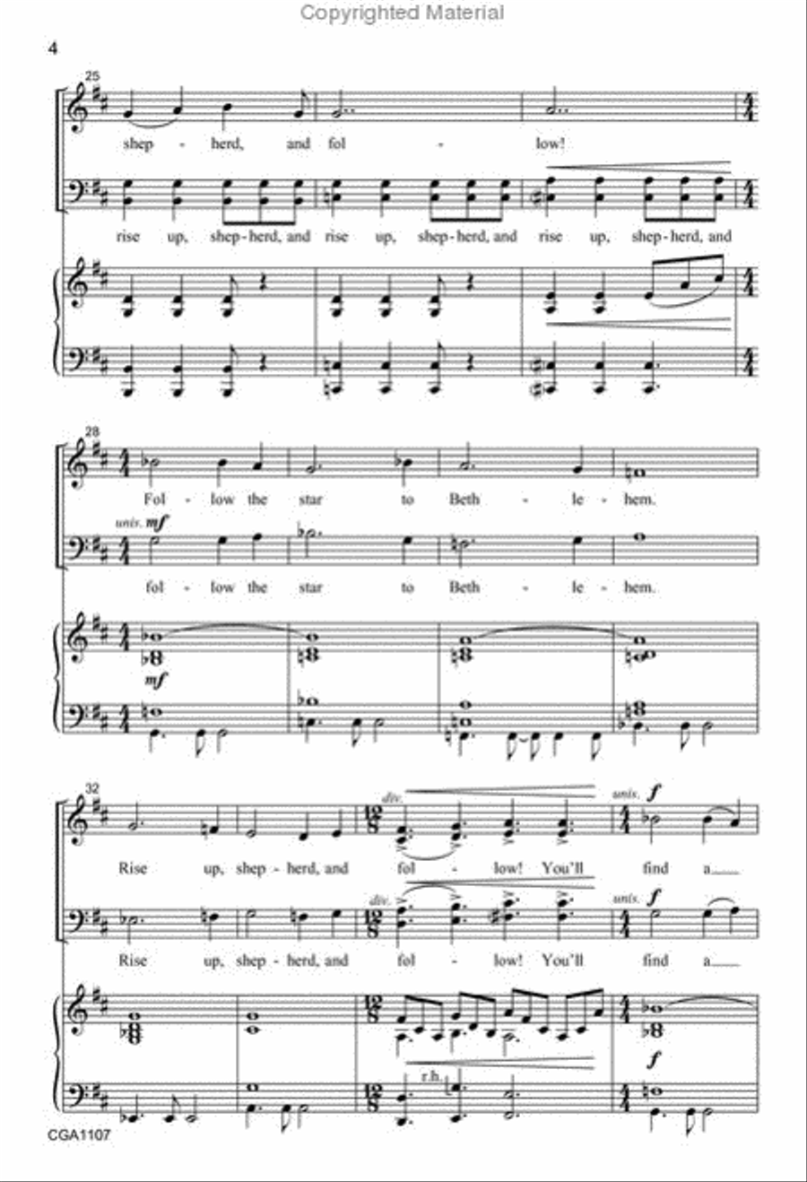 Rise Up, Shepherd Rise Up, Shepherd 4-Part scores gallery preview page 5
