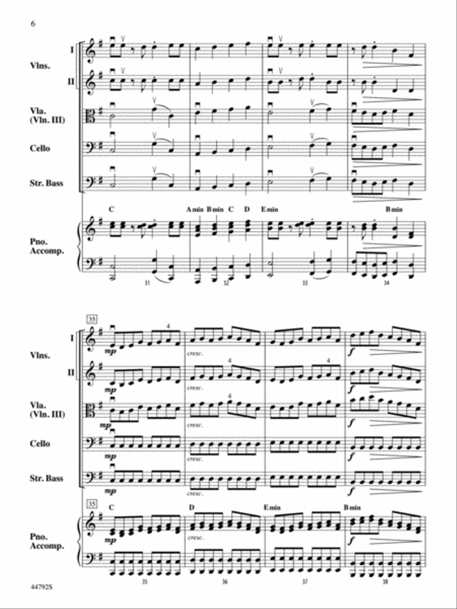 Wind Dancer: Score String Orchestra scores gallery preview page 6
