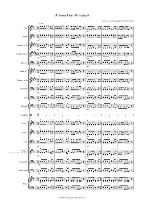 Autumn "Four Seasons" for School Orchestra (version one)
