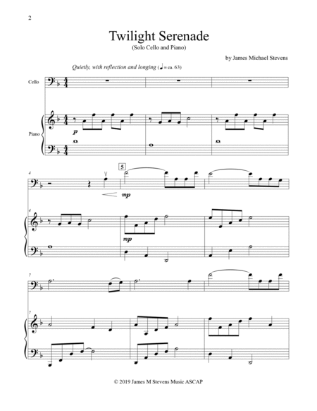 Twilight Serenade - Cello & Piano image number null