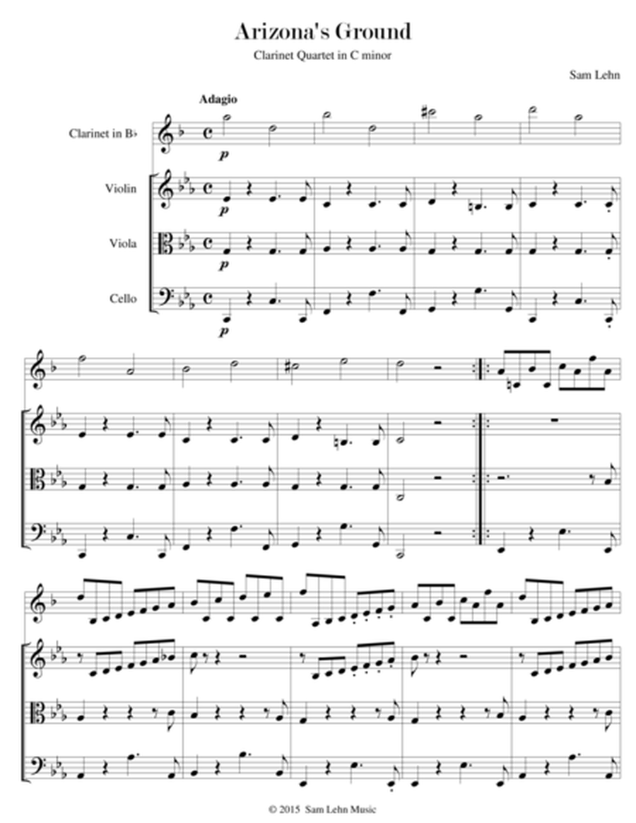 Arizona's Ground (Clarinet Quartet in C minor)