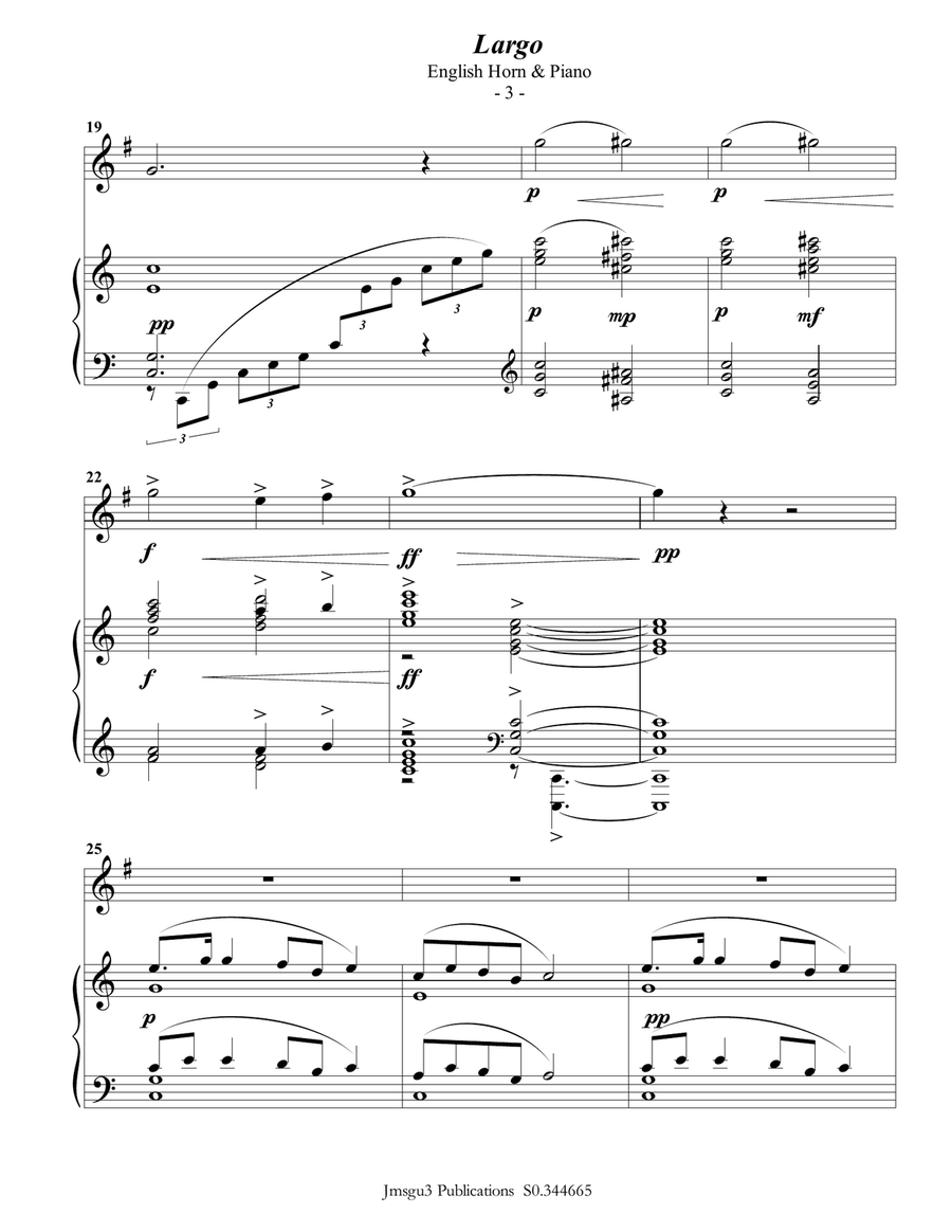New world symphony english horn discount solo