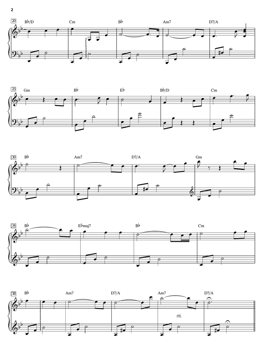 Prelude/Carol Of The Bells Piano Solo scores gallery preview page 2