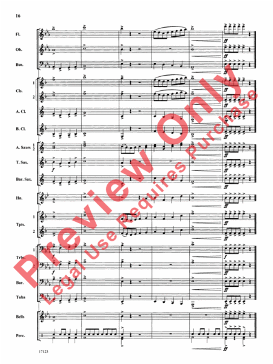 Westbrook March Concert Band scores gallery preview page 17