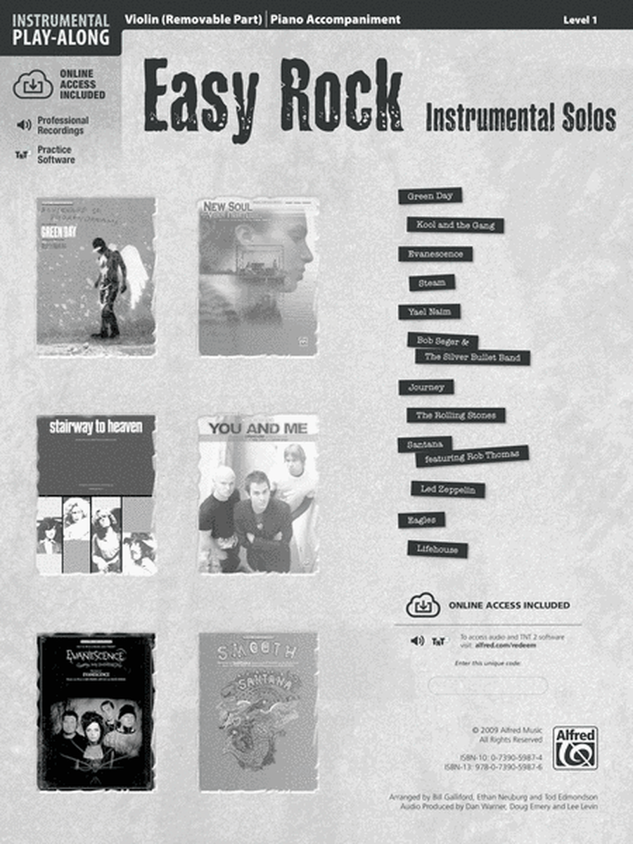 Easy Rock Instrumental Solos for Strings, Level 1 image number null
