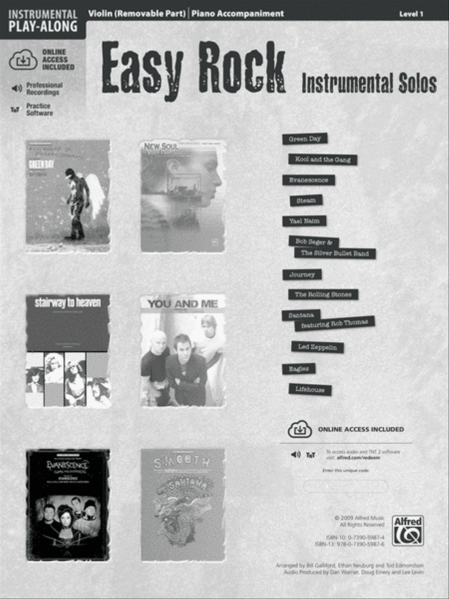Easy Rock Instrumental Solos for Strings, Level 1 String Orchestra scores gallery preview page 2