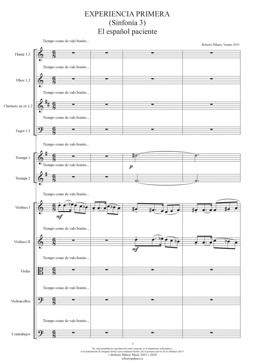 Experiencia Primera (Third Symphony) - Score Only image number null