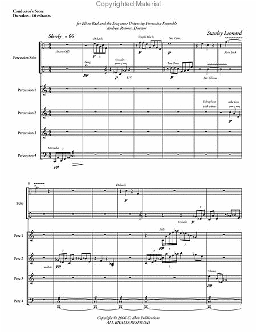 Shadows Percussion Ensemble scores gallery preview page 2