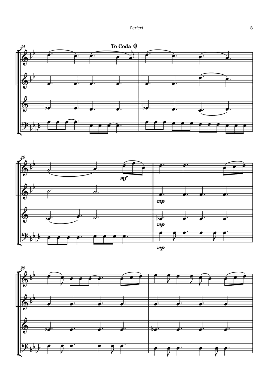 Perfect Brass Quartet scores gallery preview page 5
