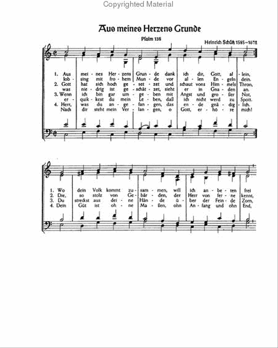 Aus meines Herzens Grunde; Den Herren lobt; Wenn Gott einmal Score scores gallery preview page 2