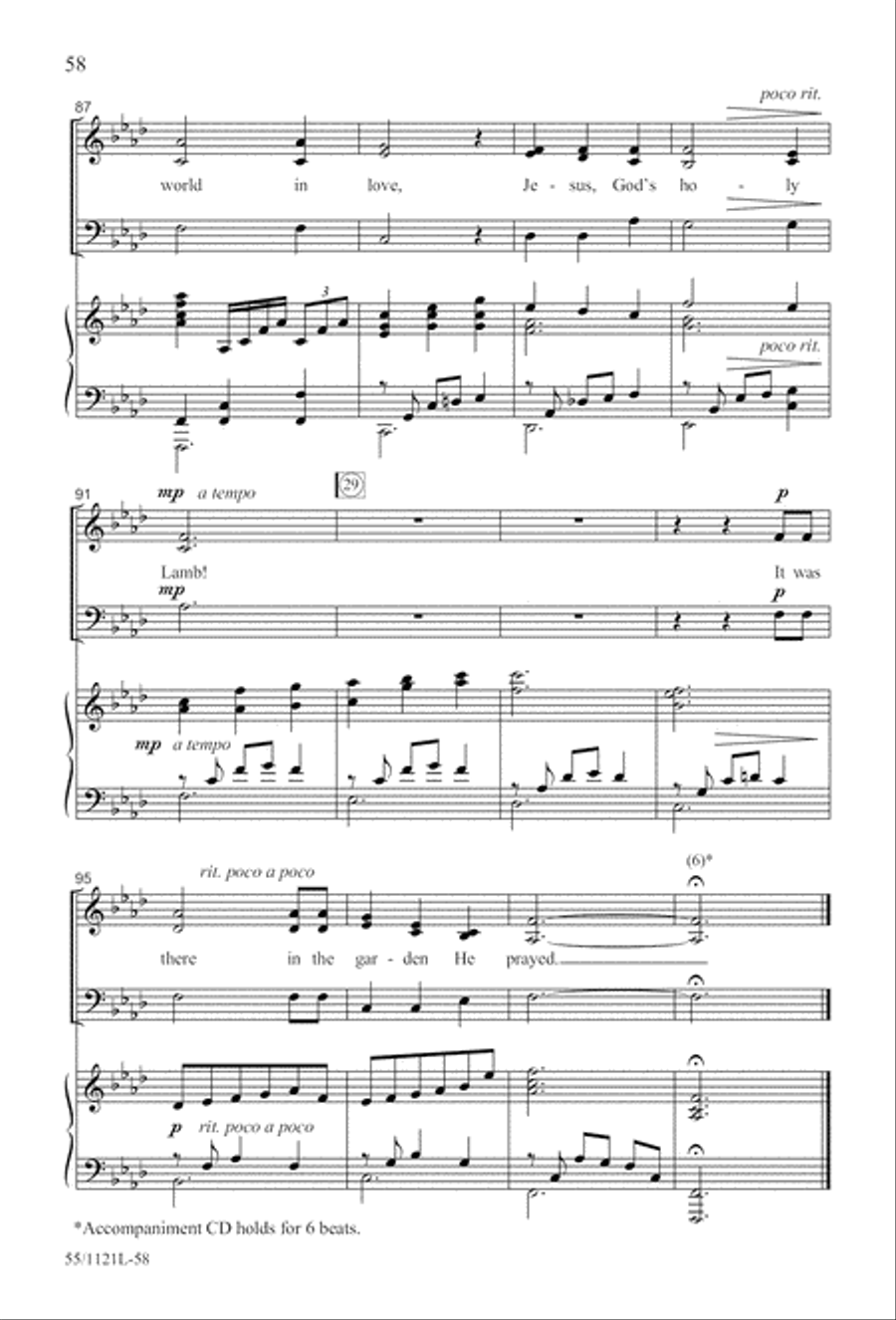 Touched by the Christ Touched by the Christ 3-Part scores gallery preview page 59