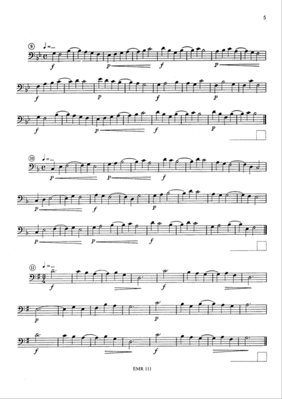 Blattlese-Schule / Ecole de Lecture / School of Sight Reading Trombone scores gallery preview page 5
