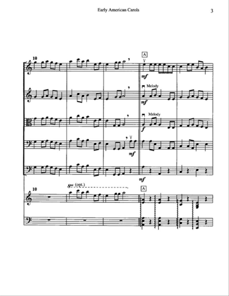 Early American Carols Orchestra scores gallery preview page 4