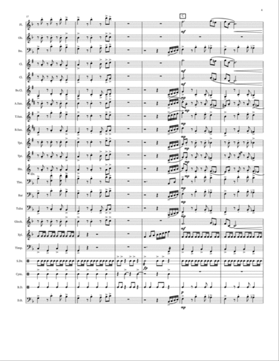 End Credits Gallop End Credits Gallop Concert Band scores gallery preview page 4