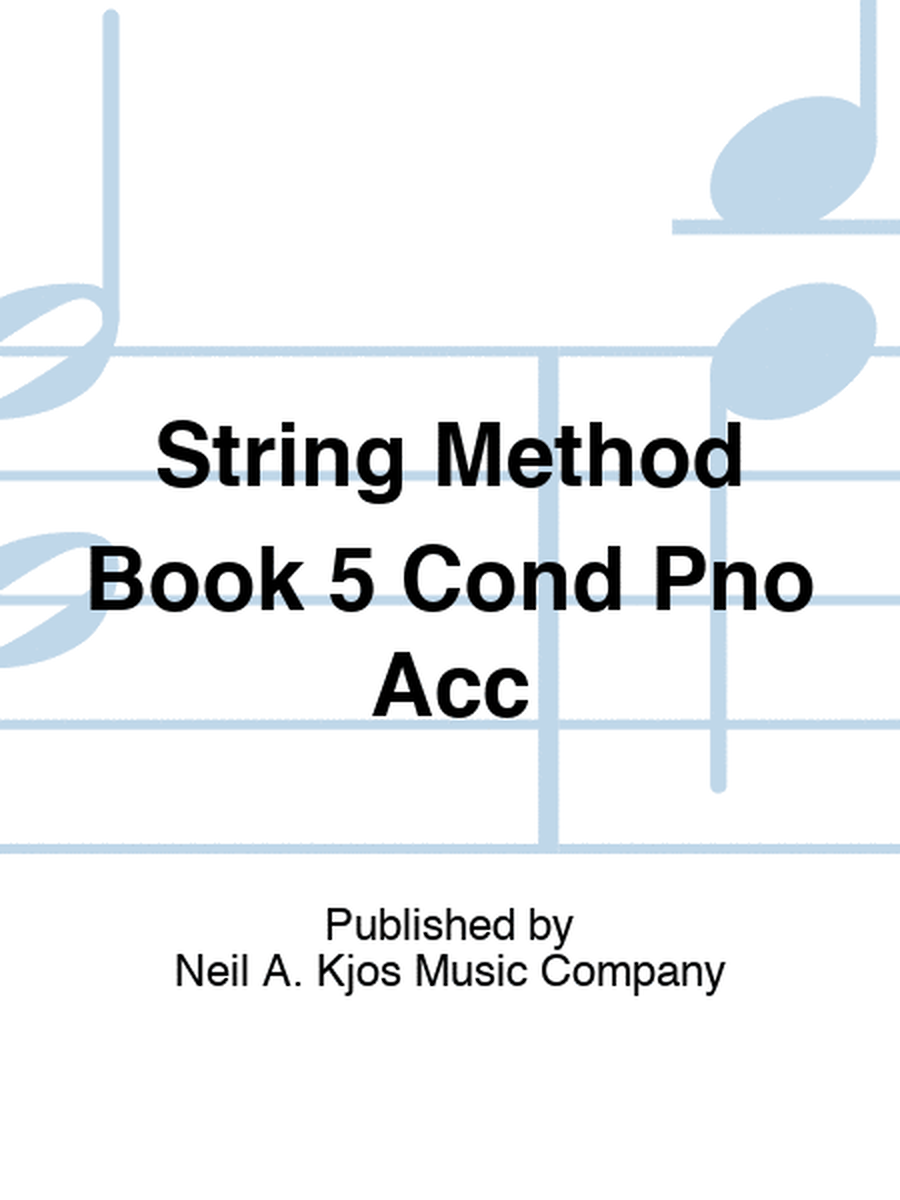 String Method Book 5 Cond Pno Acc