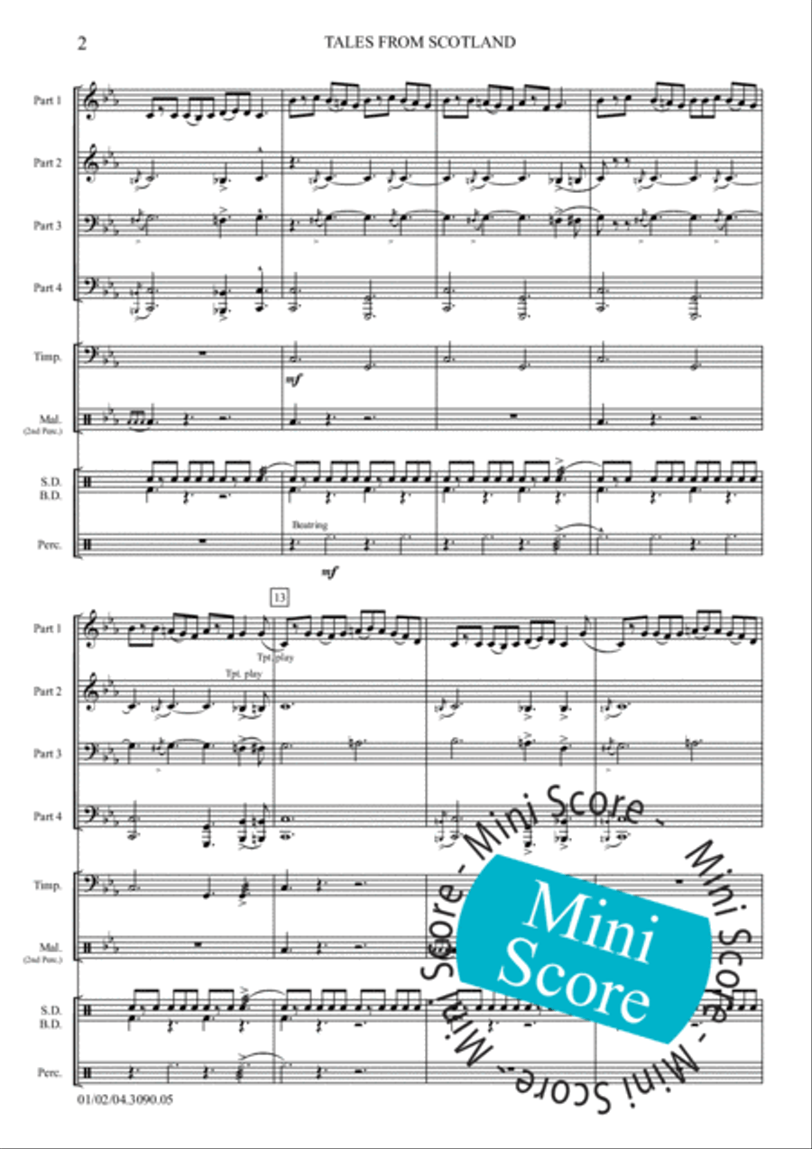Tales from Scotland Tales from Scotland Fanfare Band scores gallery preview page 8