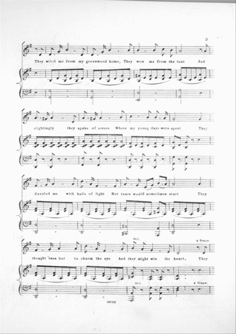 The Gipsey Girl, or, Charlotte Stanley. A True Story Voice scores gallery preview page 3