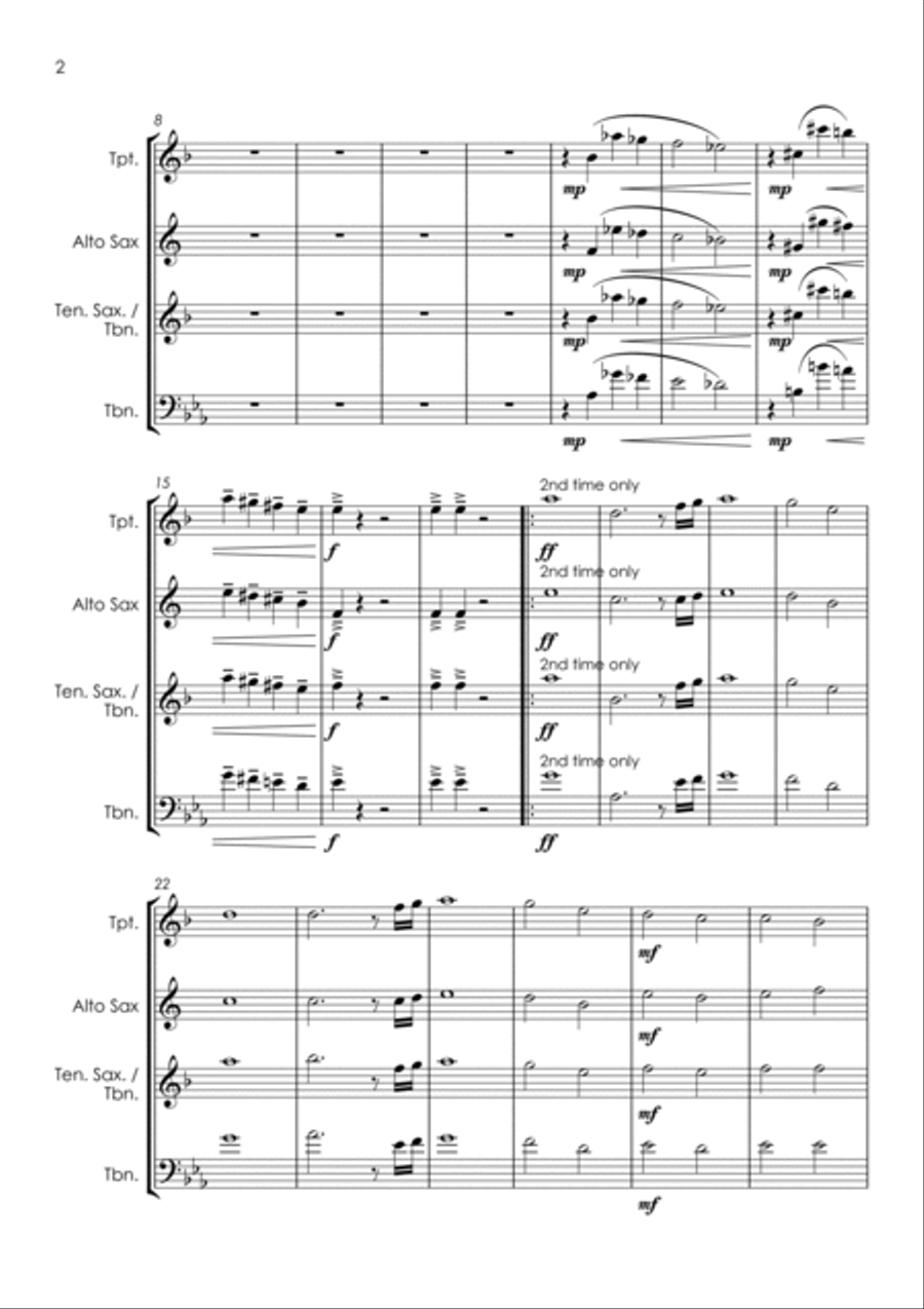 Make Me Smile Tenor Saxophone scores gallery preview page 4