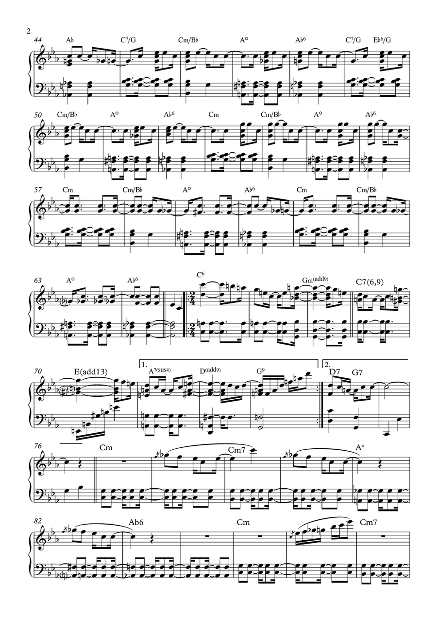Canto De Ossanha Canto De Ossanha Piano Solo scores gallery preview page 2