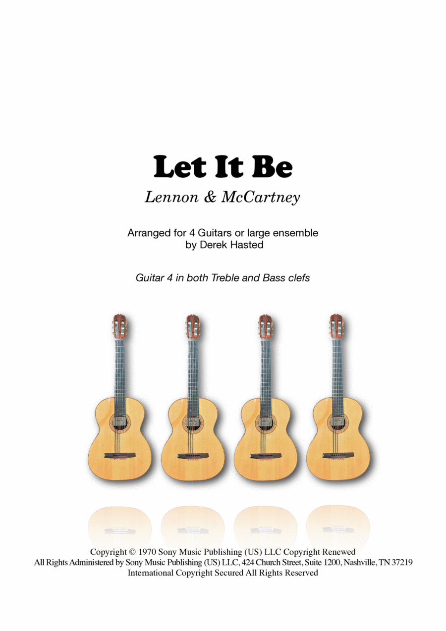 Let It Be Guitar Ensemble scores gallery preview page 1