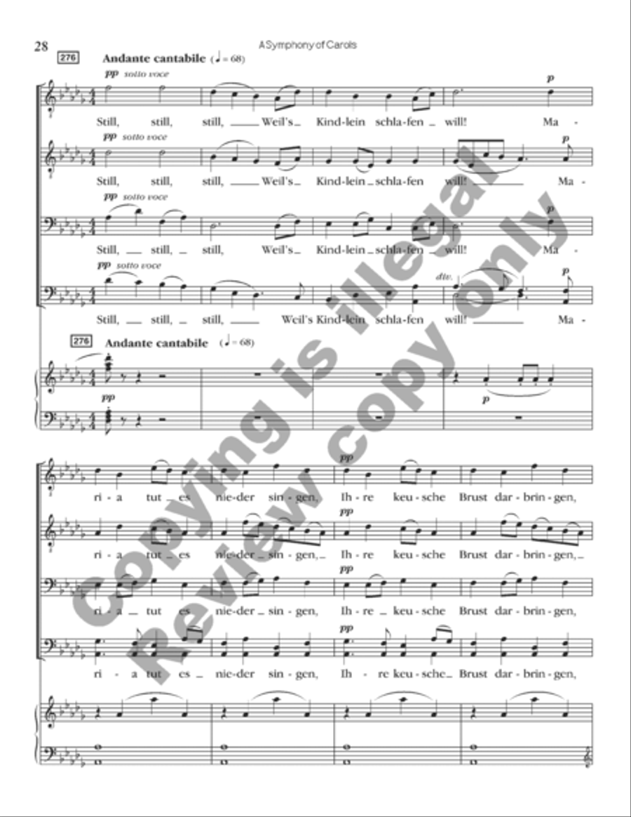 A Symphony of Carols (Choral Score) A Symphony of Carols (Choral Score) TTBB scores gallery preview page 28