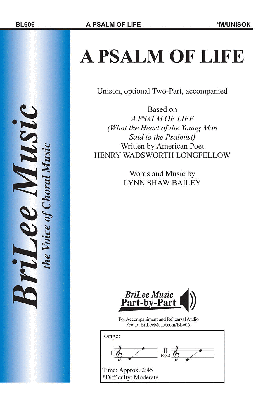 A Psalm of Life Unison Choir scores gallery preview page 1