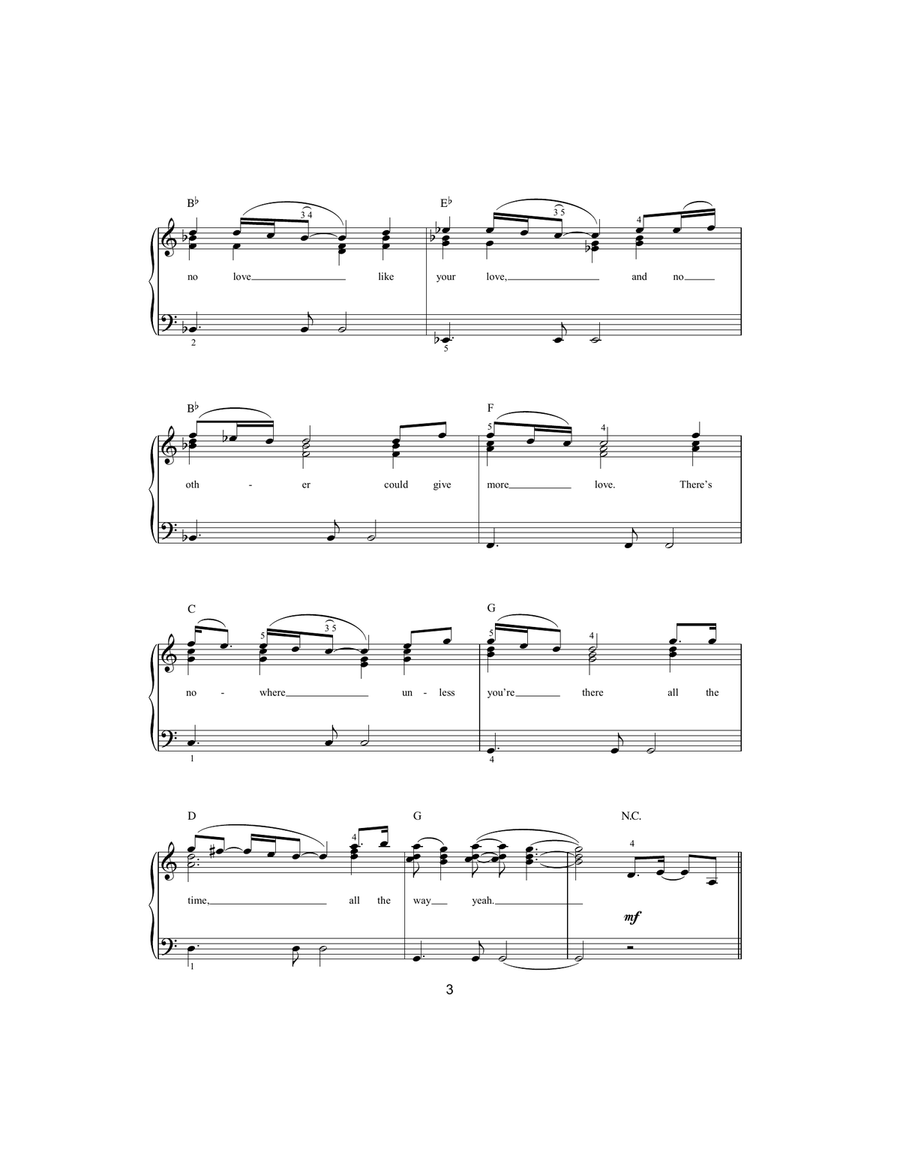 (Everything I Do) I Do It For You Easy Piano scores gallery preview page 3