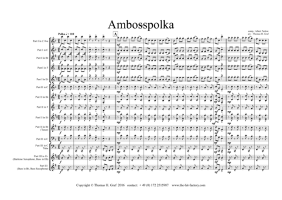 Amboss-Polka - German Polka - Oktoberfest - Trio School and Community scores gallery preview page 1