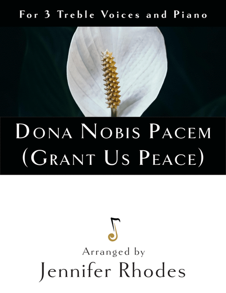 Dona Nobis Pacem (3 treble voices and piano) image number null
